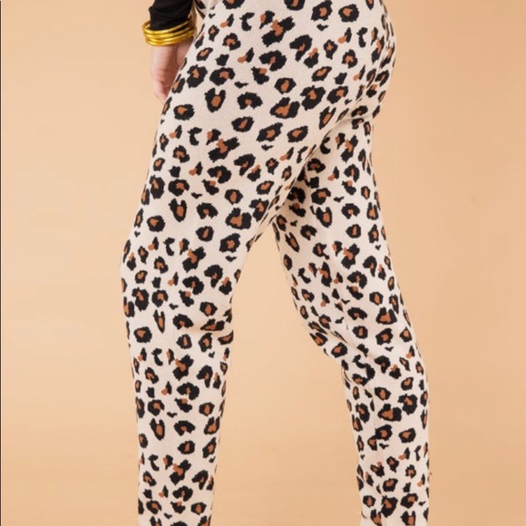 Leopard Print Joggers - Picture 3 of 5